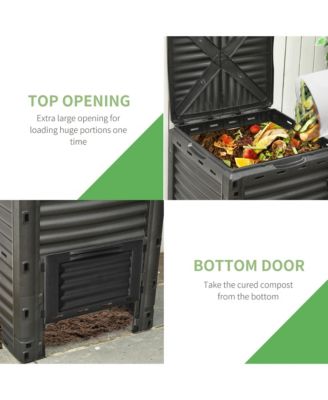 Garden Compost Bin 80 Gallon Large Outdoor Compost Container,