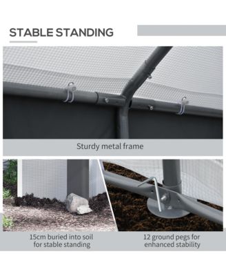 8' x 6' x 7.5' Steeple Walk-In house Tunnel Portable Garden Steel Frame