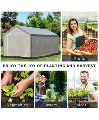 Walk-in house with Windows Roll Up Door 20' x 10' x 9',