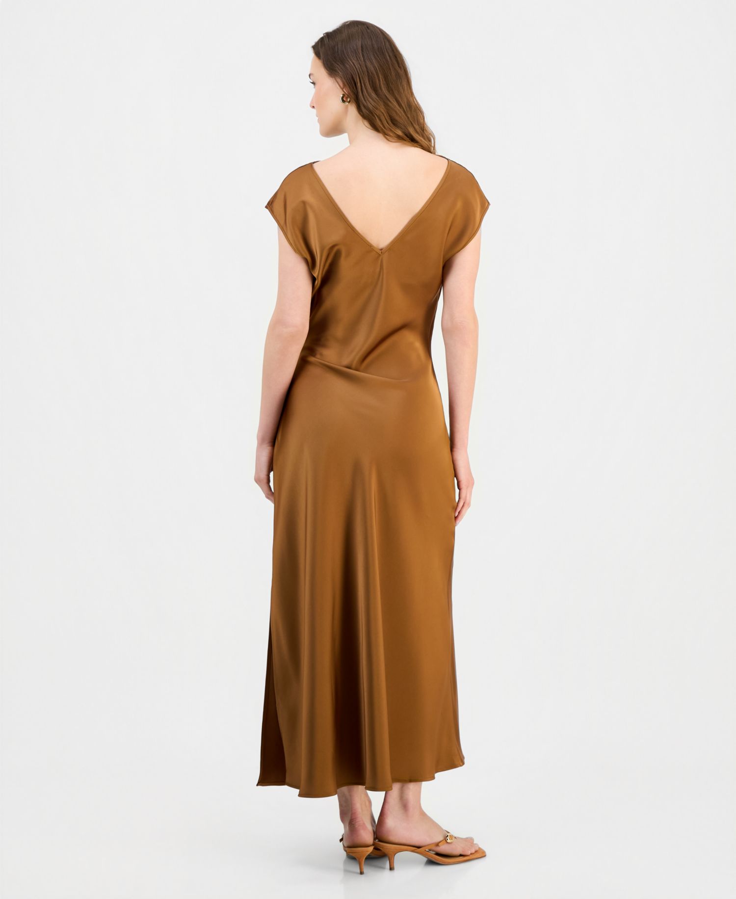 Women's Slim Side-Cinched Maxi Dress