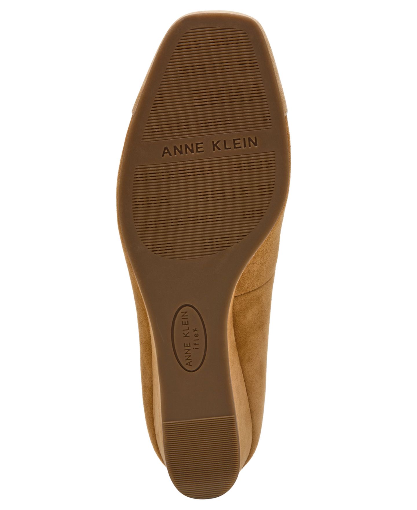 Женские туфли Anne Klein Waiter Leather Cap Toe Wedge Pumps, цвет: Коньячный / Рыжевато-коричневый замшевый — фото 6