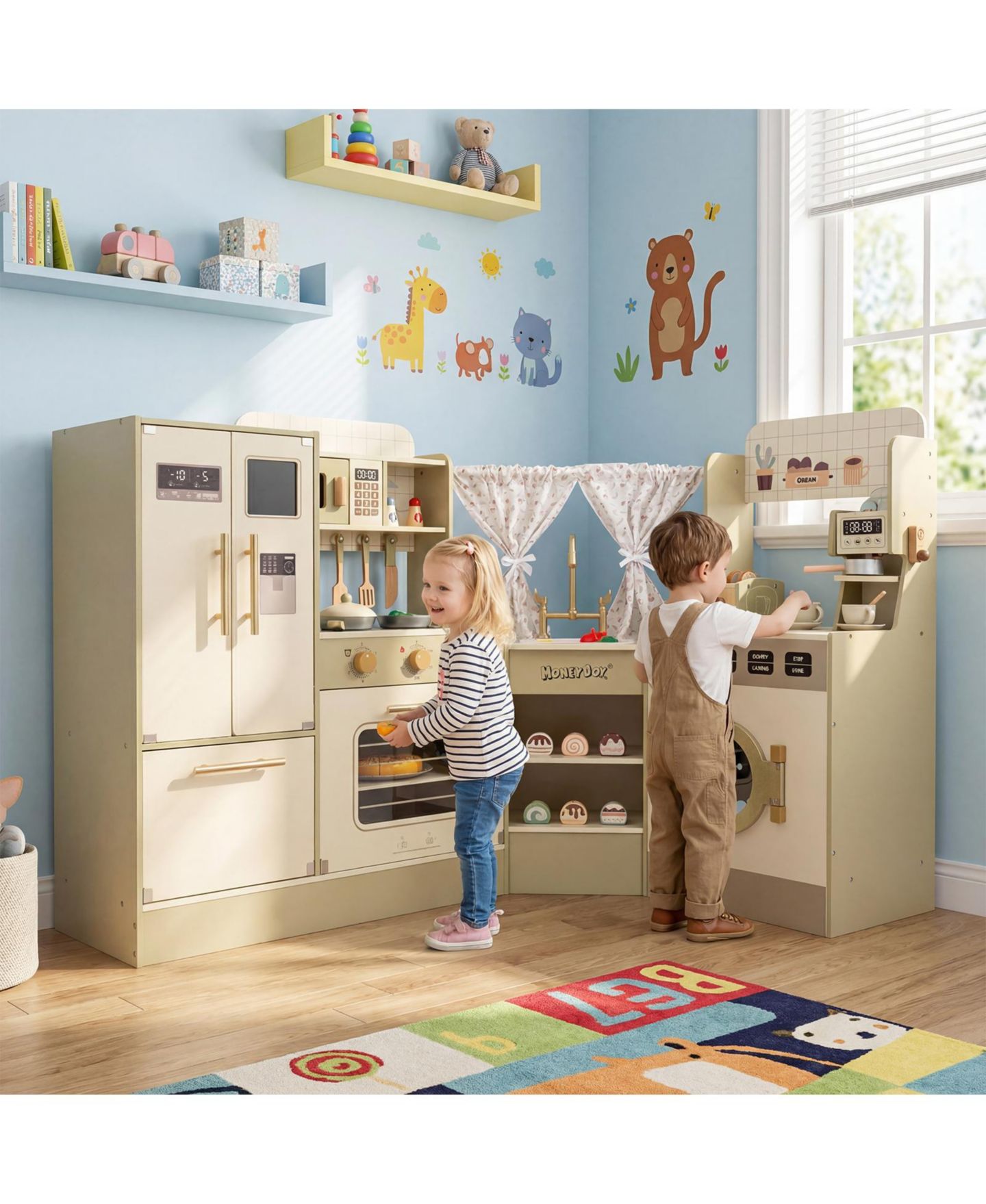 Детский игровой набор Slickblue Corner Kids Kitchen Playset, от 3 лет, цвет: Зелёный — фото 2