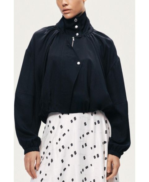 Женские куртки NOCTURNE Women's High-Neck Gathered Jacket
