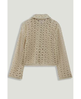 Women's Cropped Lace Jacket