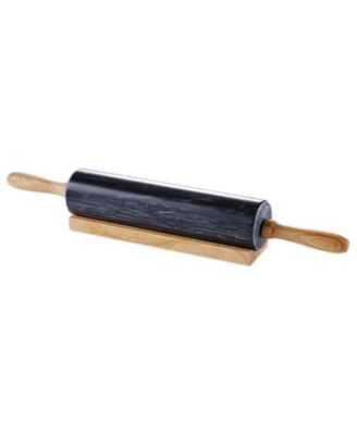 Marble Rolling Pin with Wooden Handle