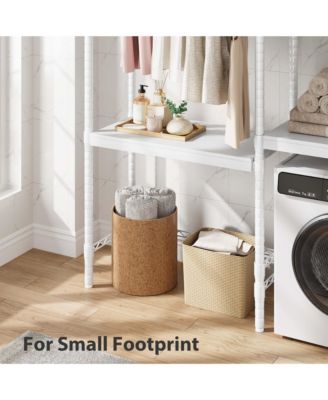 5-Tier Over-The-Washer Shelf - Adjustable Height Laundry Organizer, for Bathroom, Laundry Room