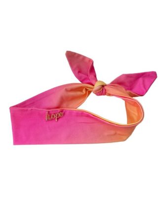 Headbands of Hope Womens Luxe Bamboo Knotted Headband - Pink and orange 17$