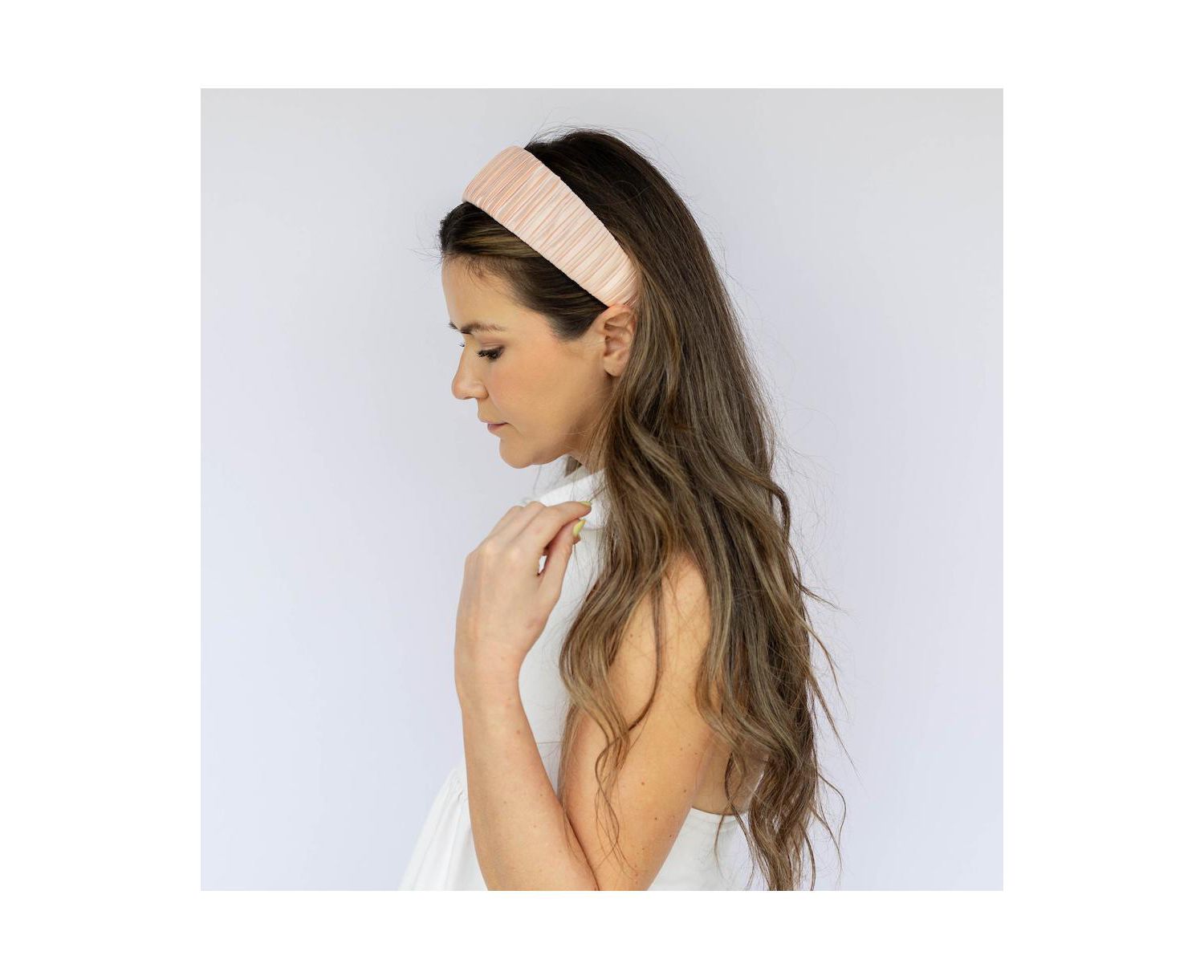 Women's Wide Headband - Pastel Pink