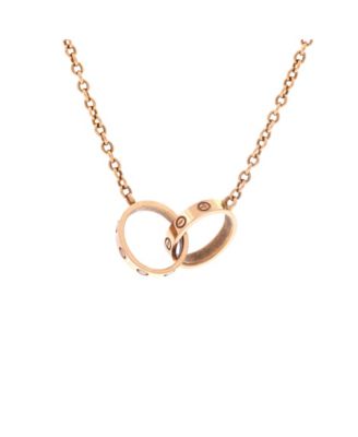 Pre-Owned Cartier Love Interlocking Necklace - 18k rose gold 2605$