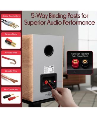 Home Theater Bookshelf Speakers - 2-Way HiFi Sound