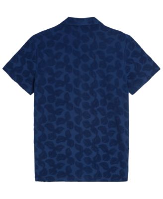 Men's French Terry Embroidered Short-Sleeve Shirt