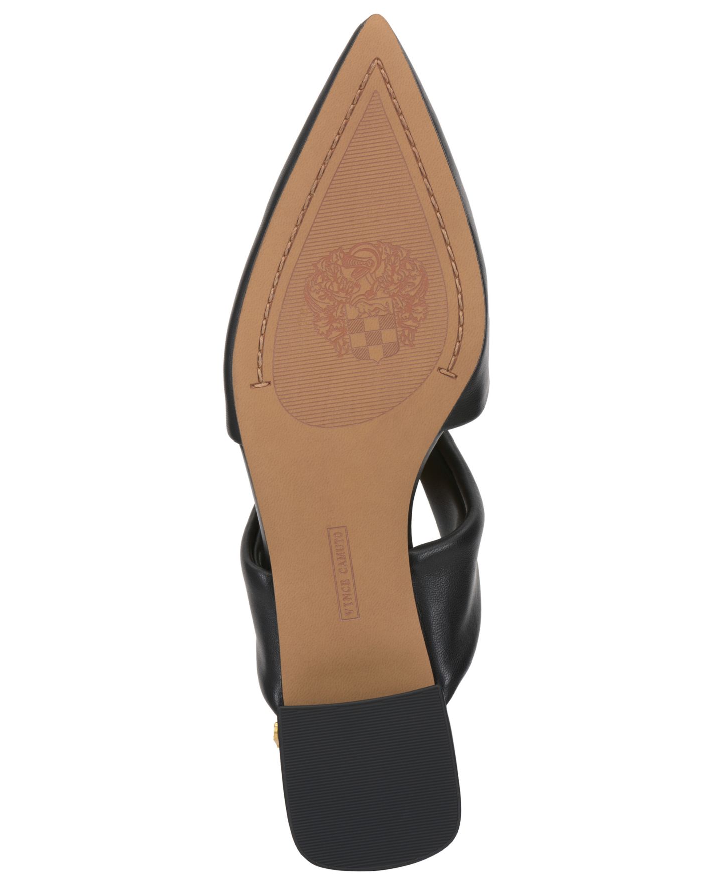 Женские сабо Vince Camuto Vanika Slip-On Mules, цвет: Чёрный кожаный — фото 5