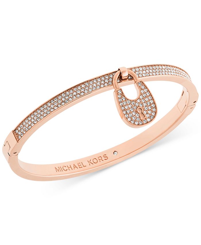 Michael kors clearance pave padlock bracelet
