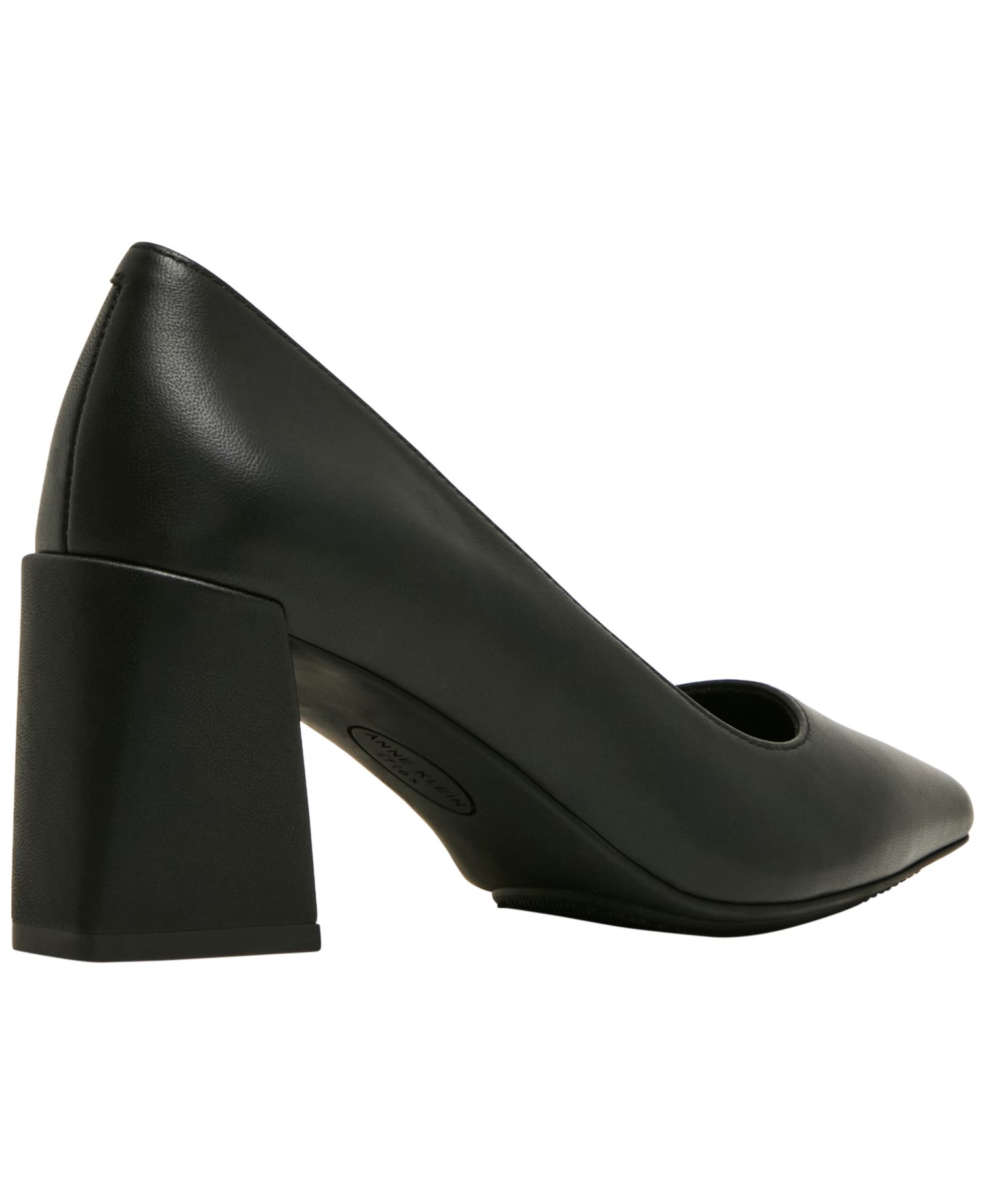 Women's Relena Pointed Toe Block Heel Leather Pumps