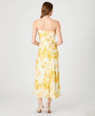 Women's Printed Cowl Neck Dress