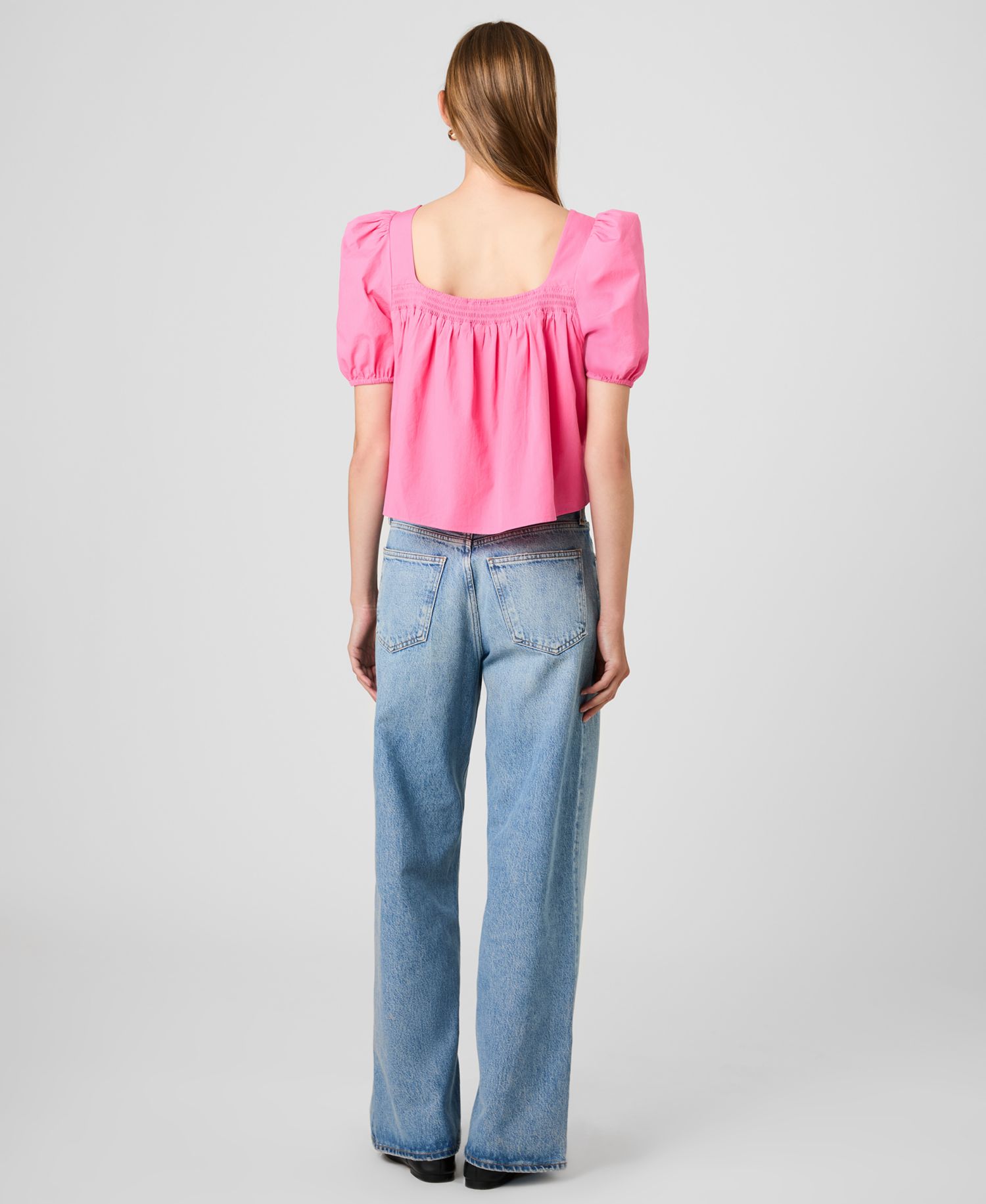 Women's Short-Sleeve Square Neck Top