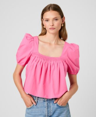 Women's Short-Sleeve Square Neck Top