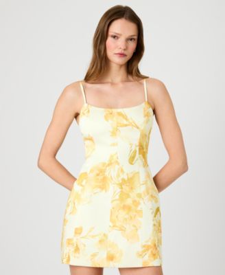 Women's Sleeveless Printed Mini Dress