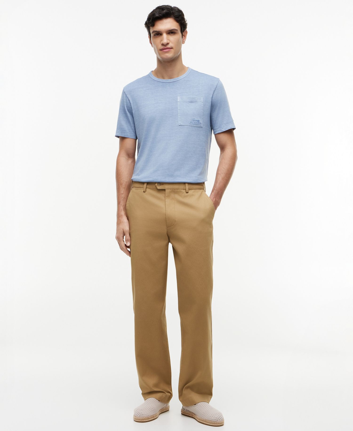 Men's Regular-Fit Smooth Touch Garment Dye Pocket T-Shirt