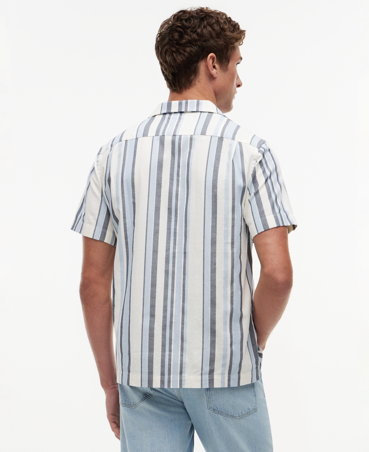 Tommy Hilfiger Men's Structure Multi Stripe Short-Sleeve Shirt