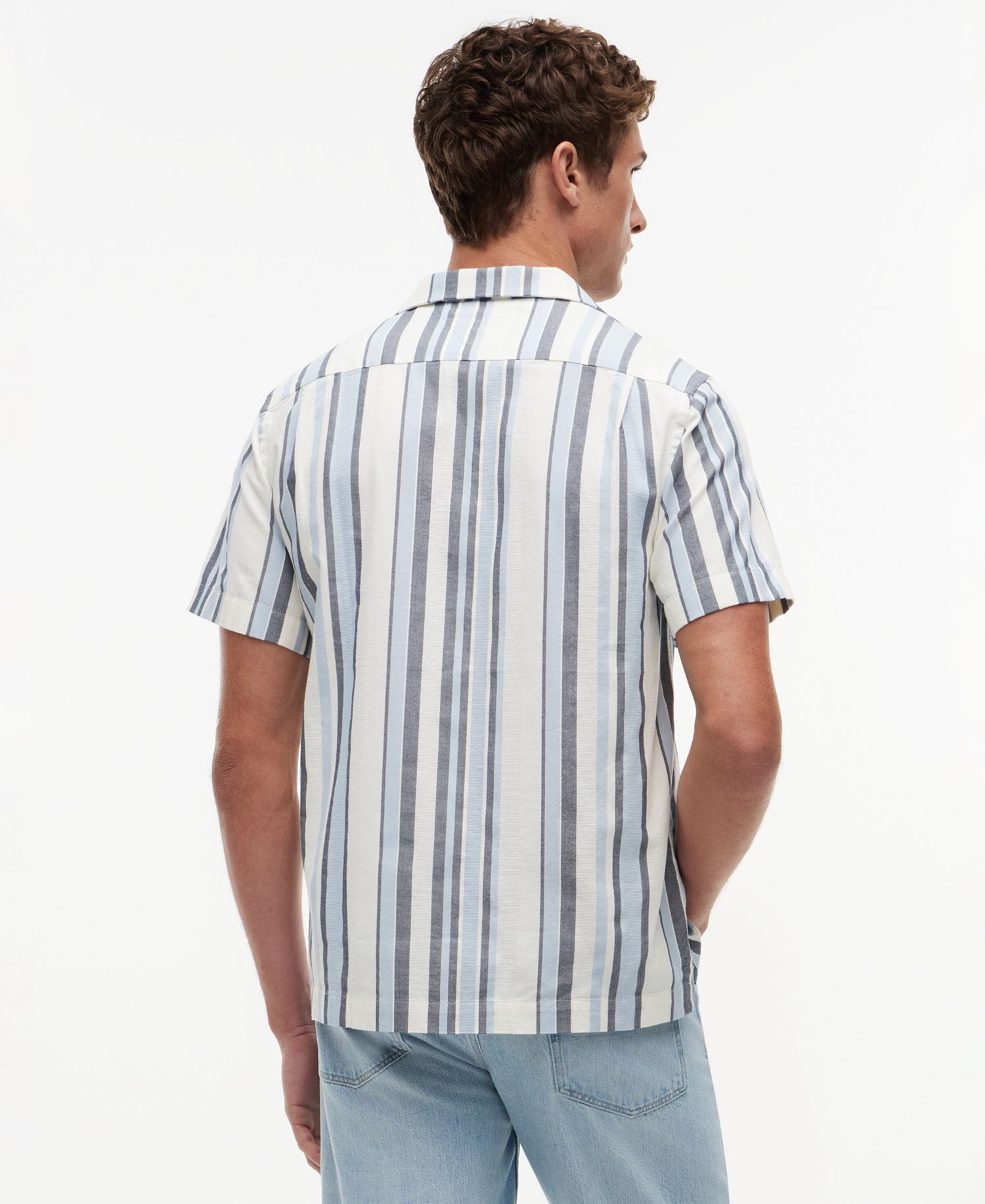 Men's Structure Multi Stripe Short-Sleeve Shirt
