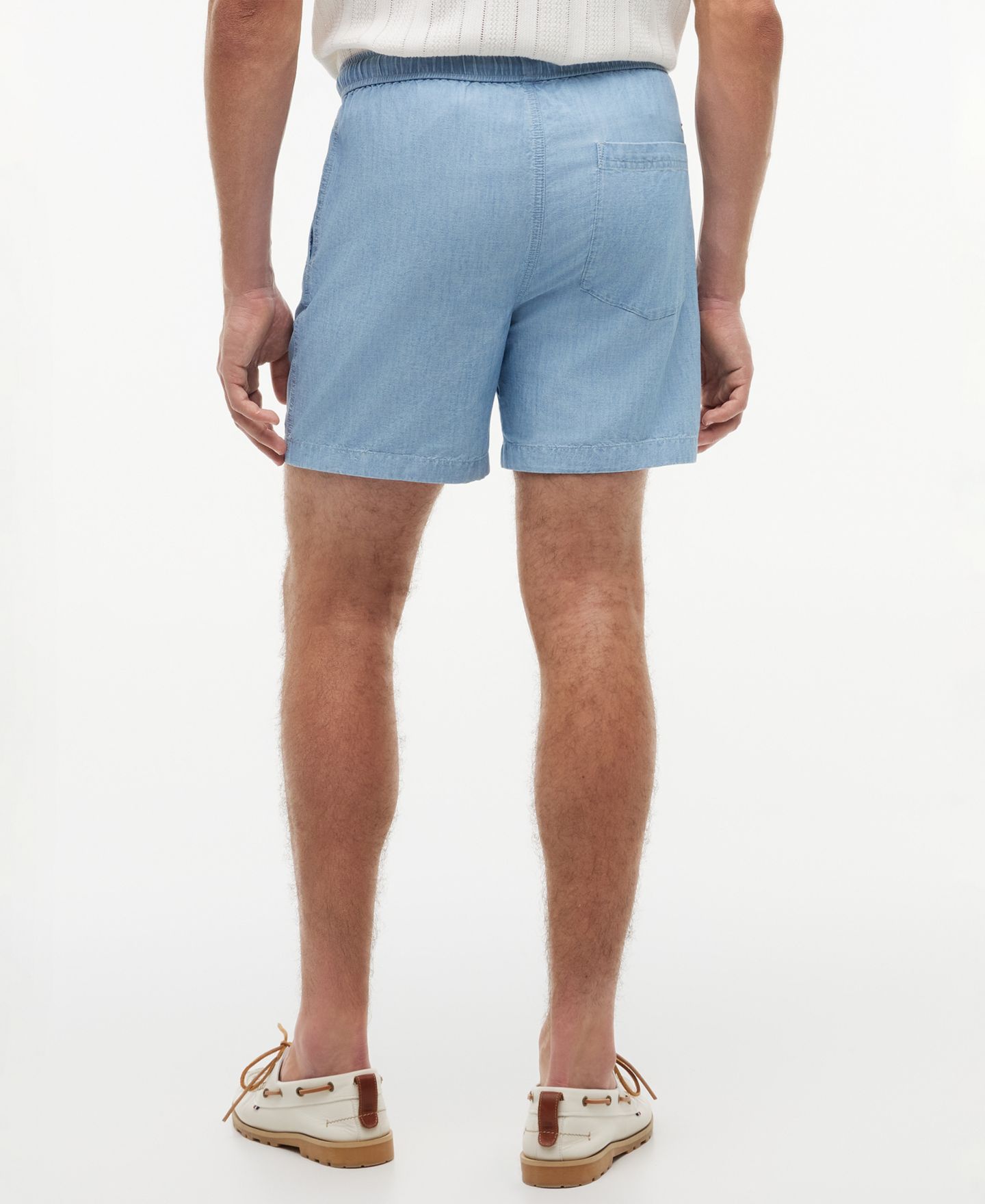 Мужские шорты Tommy Hilfiger 6" Chambray Pull-On, цвет: Светлая варка — фото 4