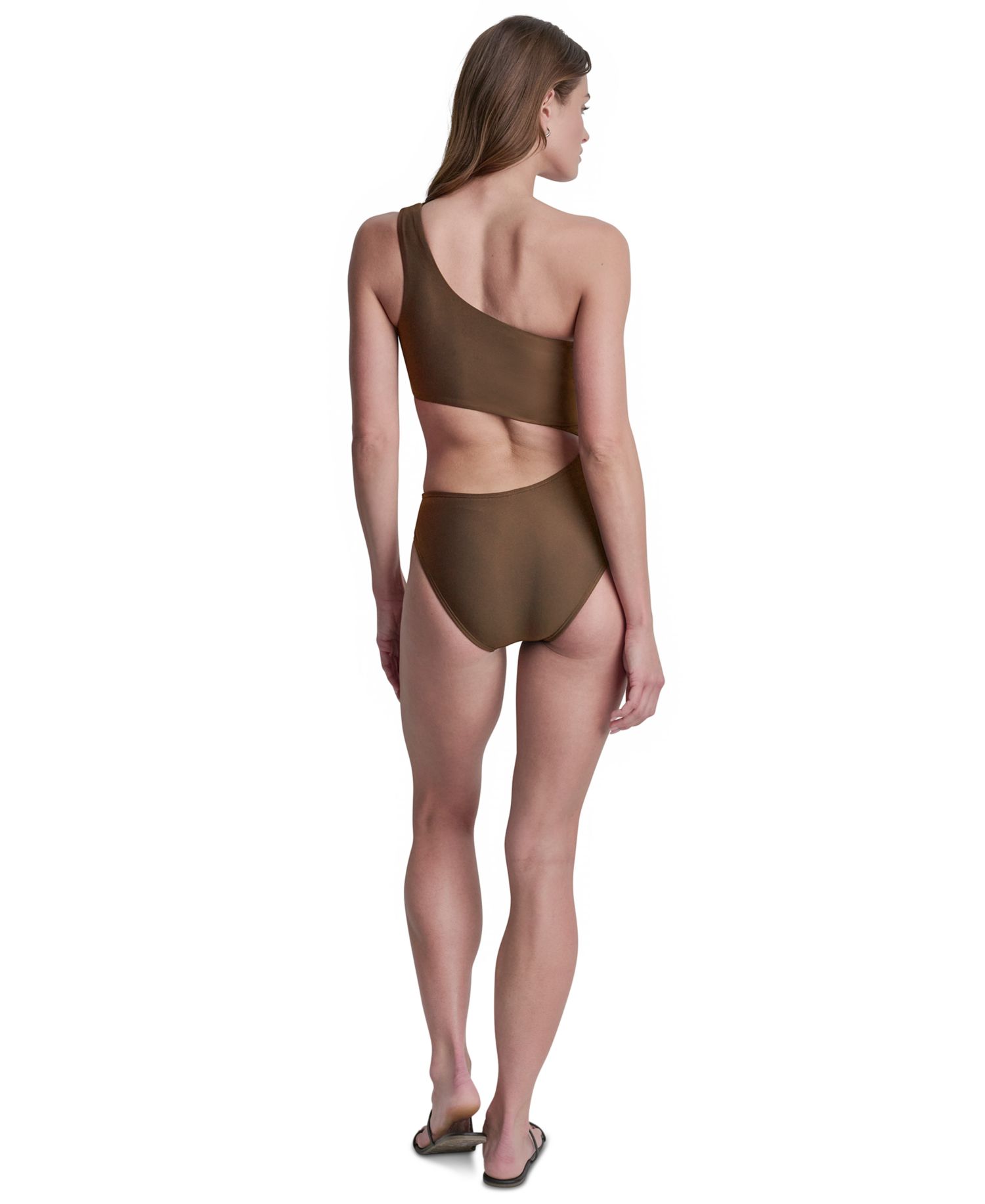 Women's One-Shoulder Cut Out One-Piece Swimsuit