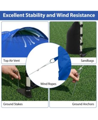 10 x 10 ft Pop Up Canopy Tent with Detachable Sidewall and Wheeled Bag