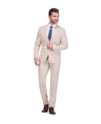 Men's 2 Piece 4 Way Stretch Notch Lapel Slim Fit Suit