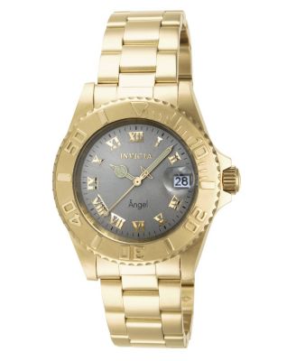 Women's 14366 Angel Quartz 3 Hand Light Grey Dial Watch