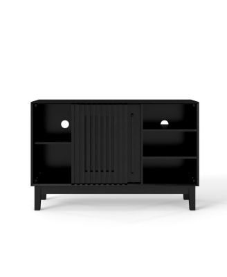 Farmhouse Fluted Sideboard with 2 Doors & Solid Wood Feet