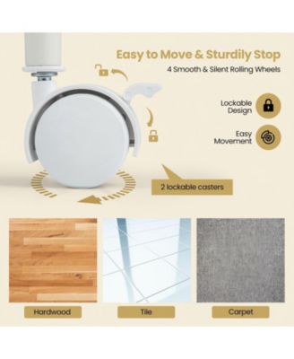 Six Drawer Rolling Storage Cart Organizer for Home and Office