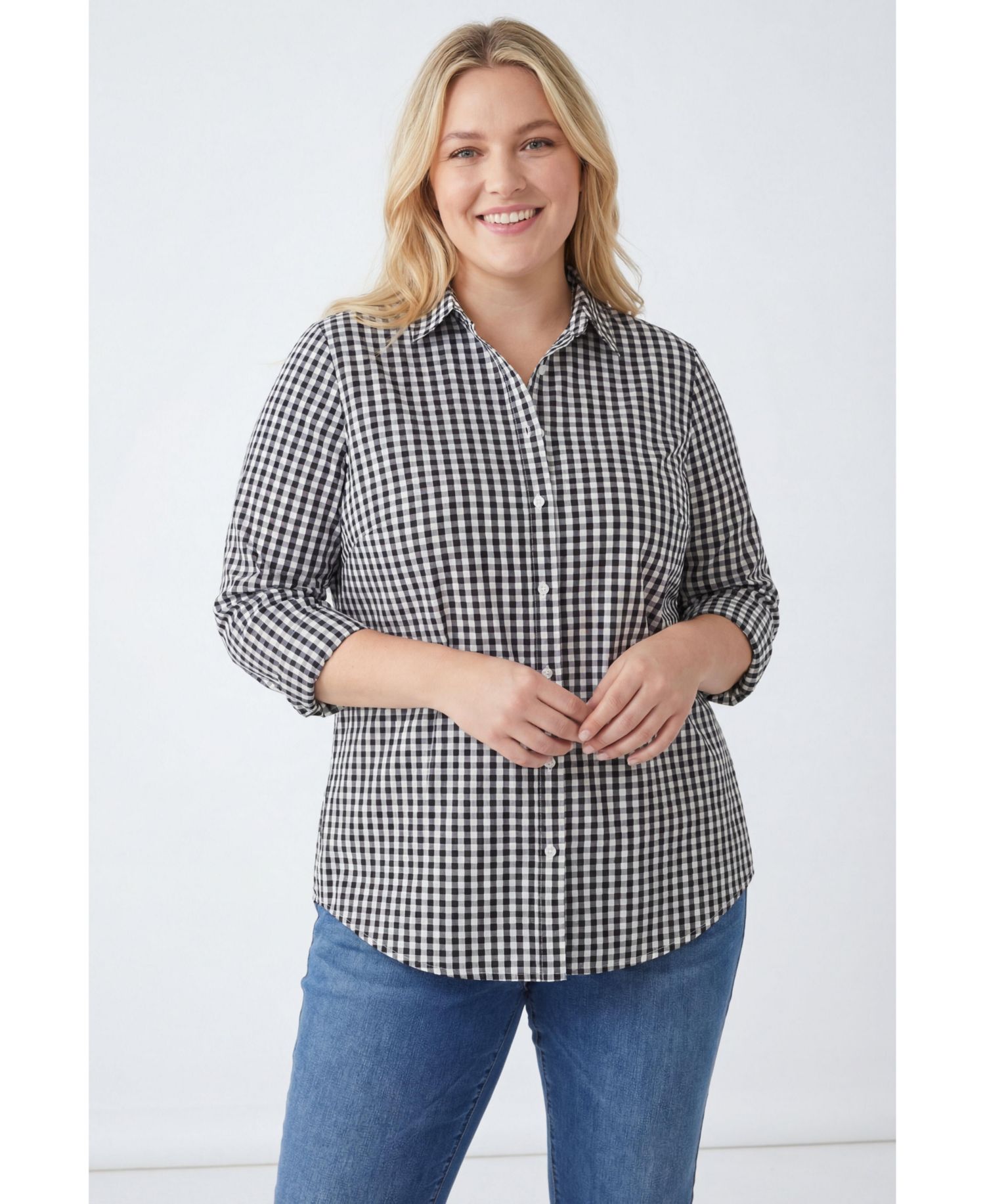 Чёрный Gingham