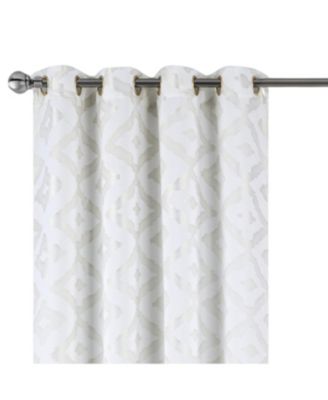 Heathrow Halo Foil Blackout Polyester Window Curtain Grommet Panel 52" x 84"