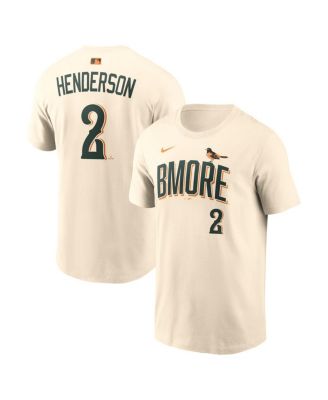 Men's Gunnar Henderson Natural Baltimore Orioles 2026 City Connect Name & Number T-Shirt
