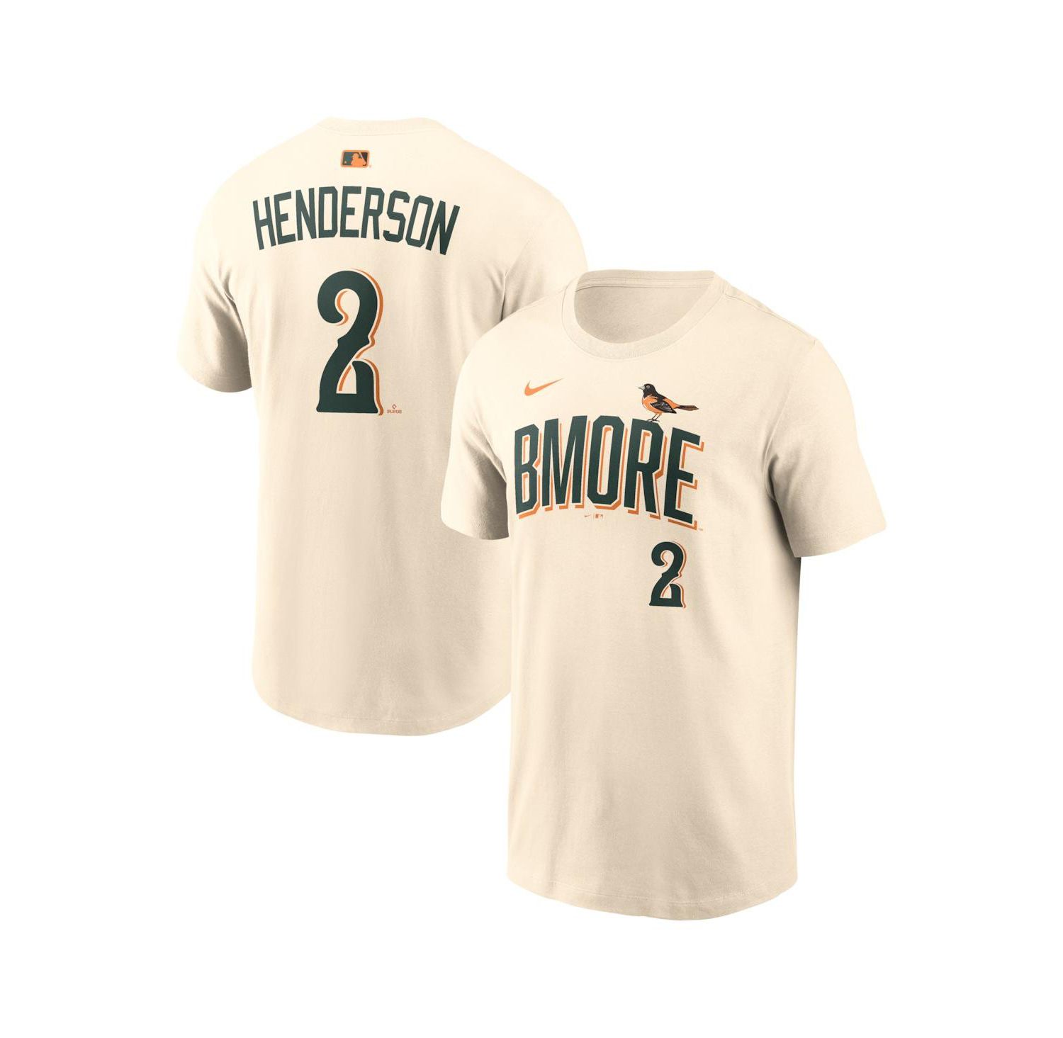 Men's Gunnar Henderson Natural Baltimore Orioles 2026 City Connect Name & Number T-Shirt
