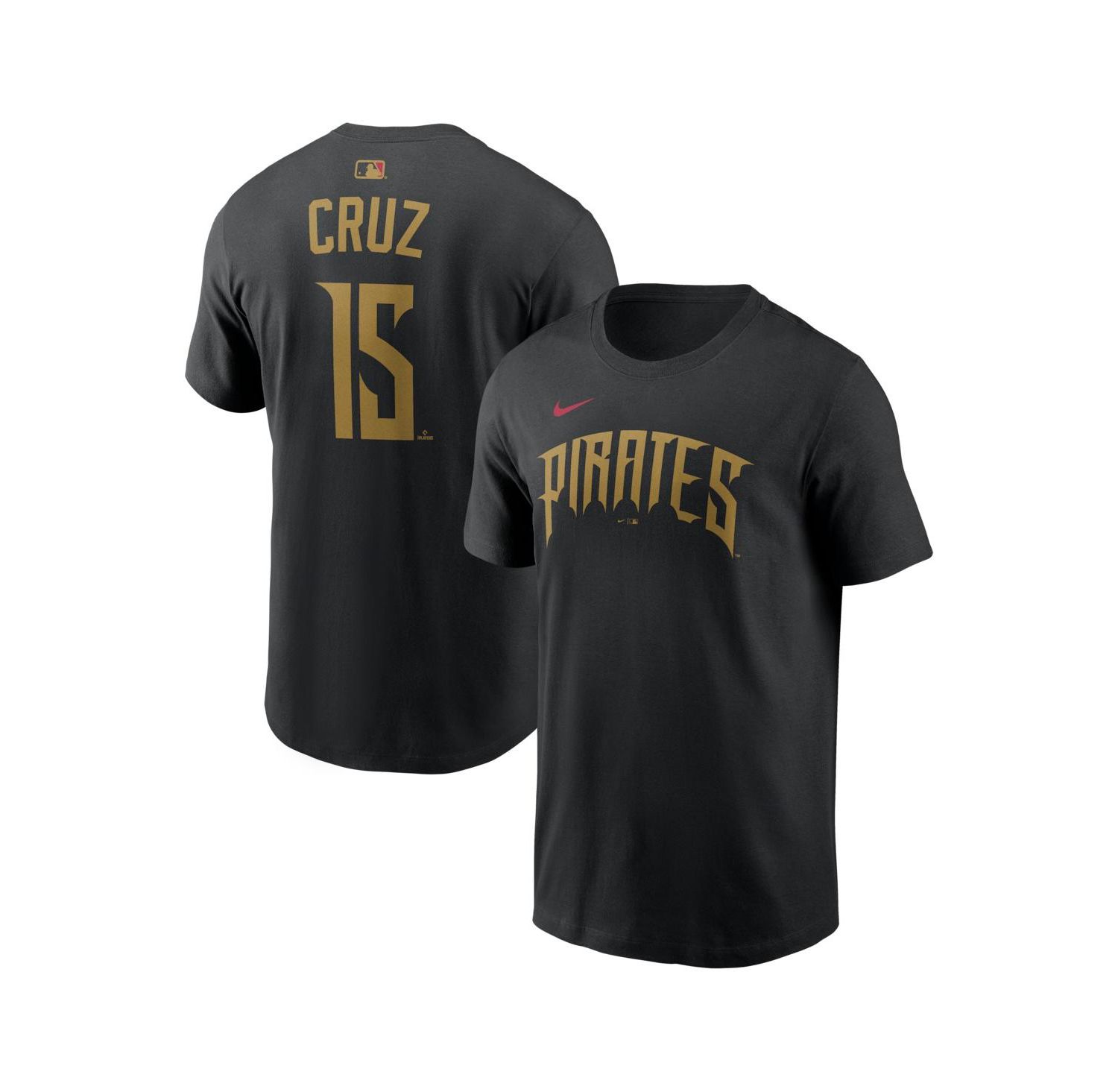 Men's Oneil Cruz Black Pittsburgh Pirates 2026 City Connect Name & Number T-Shirt