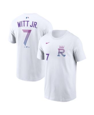 Men's Bobby Witt Jr. White Kansas City Royals 2026 City Connect Name & Number T-Shirt