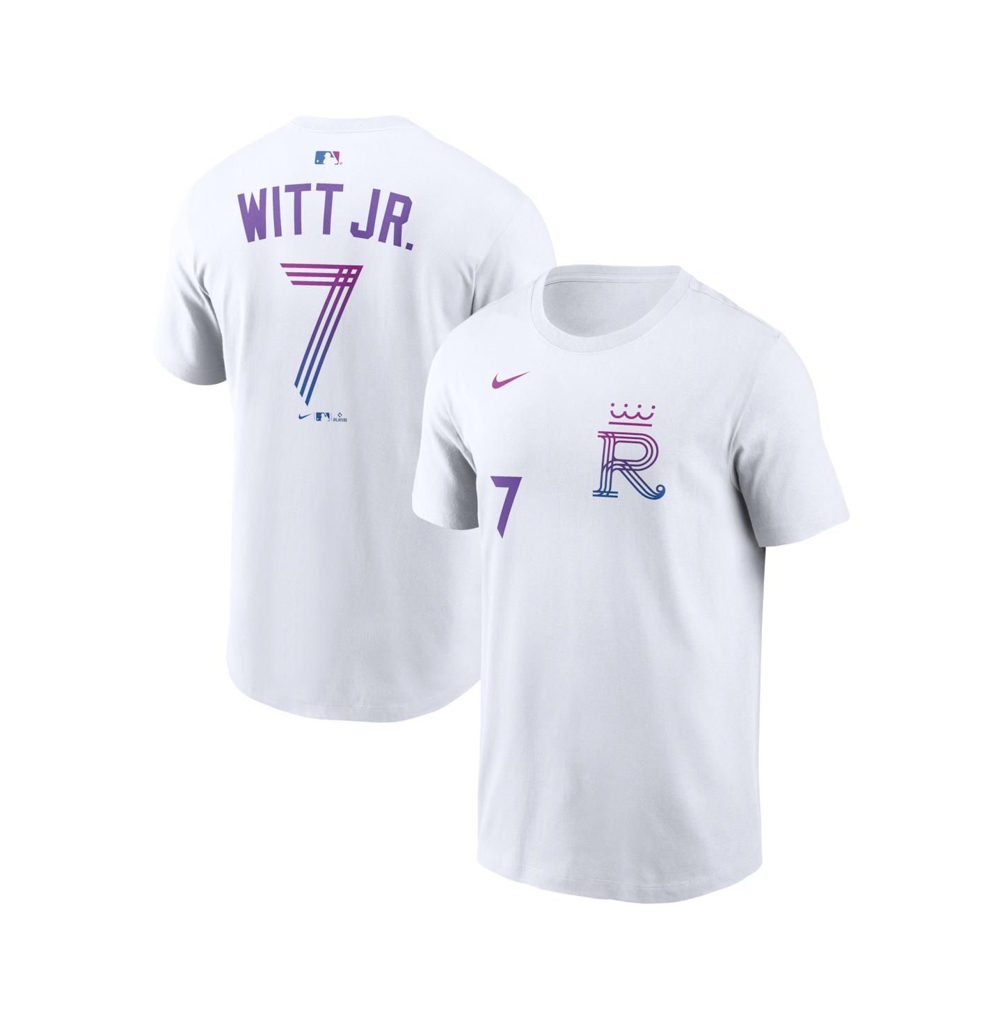 Мужская футболка Nike Bobby Witt Jr. White Kansas City Royals 2026 City Connect Name & Number — фото 1