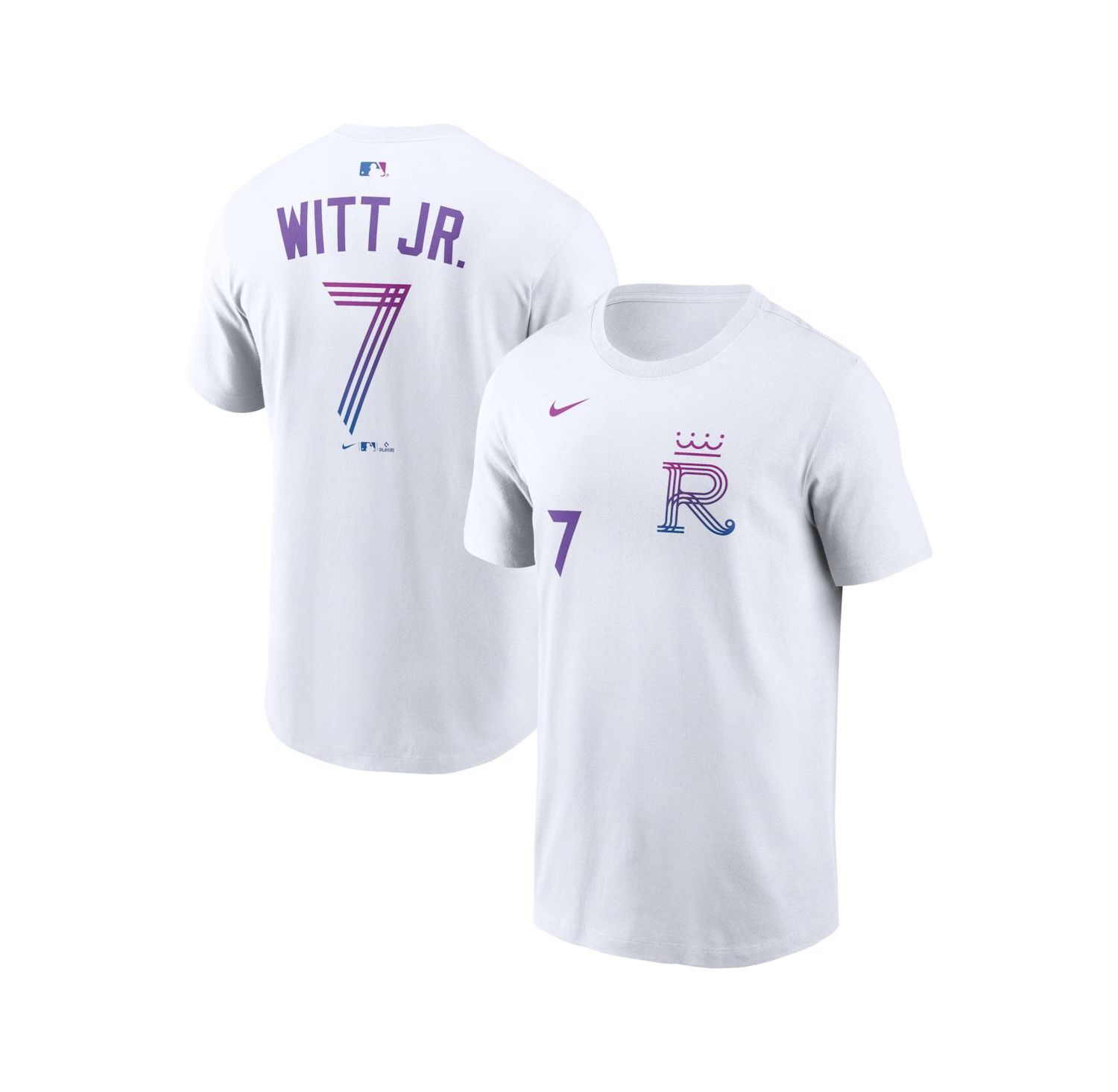 Men's Bobby Witt Jr. White Kansas City Royals 2026 City Connect Name & Number T-Shirt