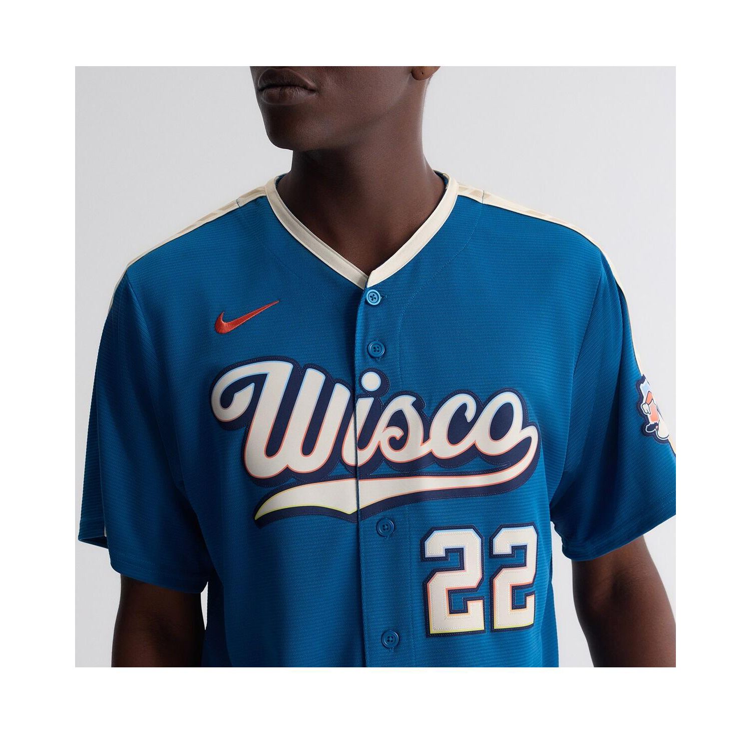Men's Christian Yelich Mineral Blue Milwaukee Brewers 2026 City Connect Stadium Jersey