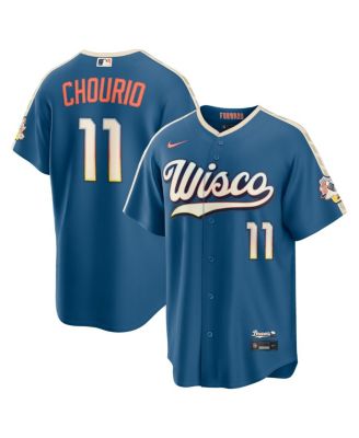 Men's Jackson Chourio Mineral Blue Milwaukee Brewers 2026 City Connect Stadium Jersey