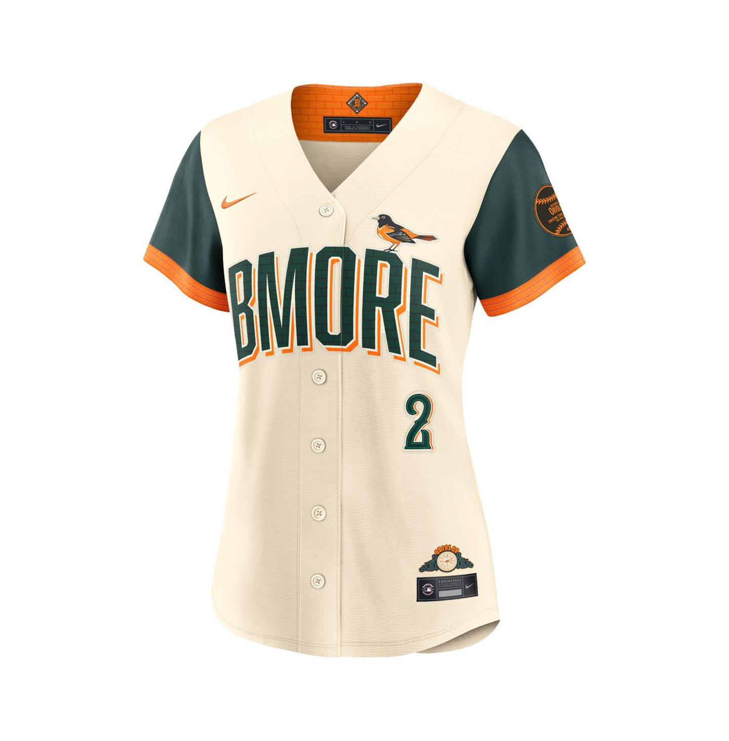 Женский топ Nike Gunnar Henderson Natural Baltimore Orioles 2026 City Connect Stadium Jersey — фото 2