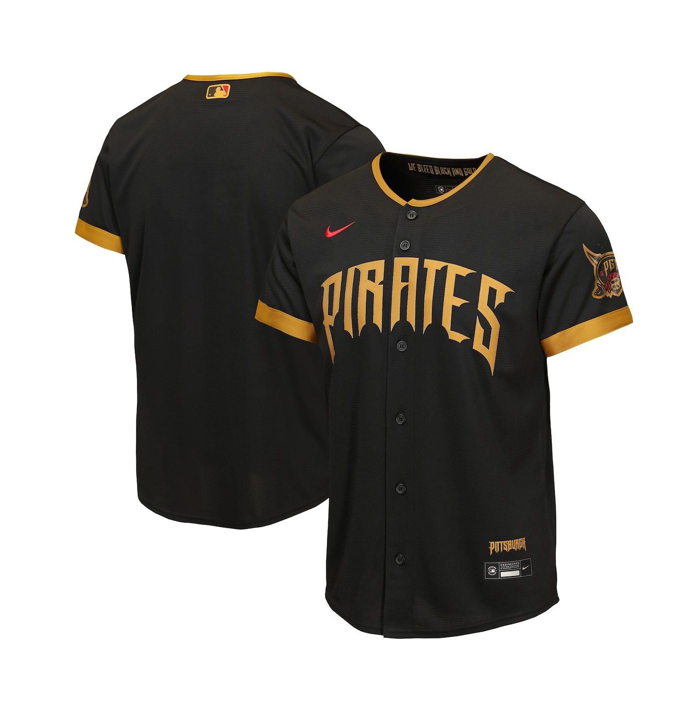 Детская джерси Nike Pittsburgh Pirates 2026 City Connect Stadium, Black — фото 1