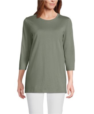 Women's Tall 3/4 Sleeve Cotton Supima Tunic