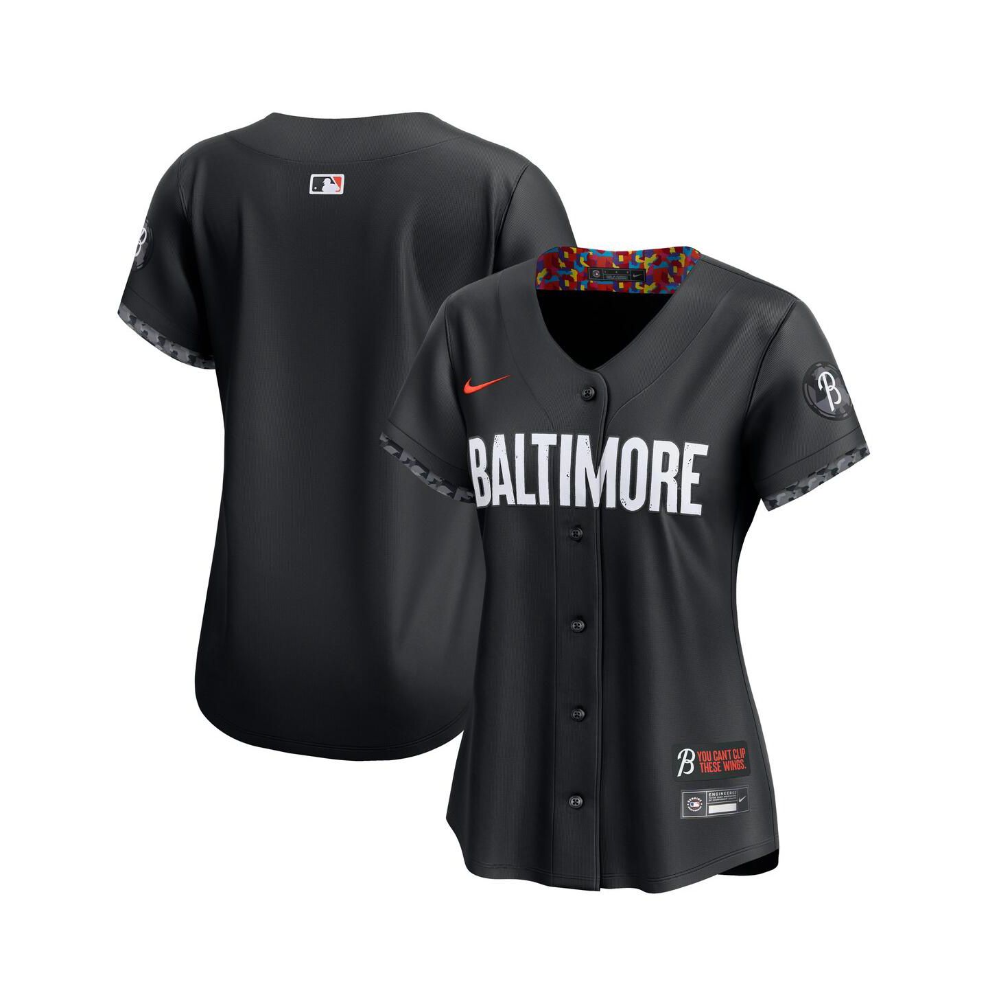 Женский топ Nike Black Baltimore Orioles City Connect Limited Jersey — фото 1