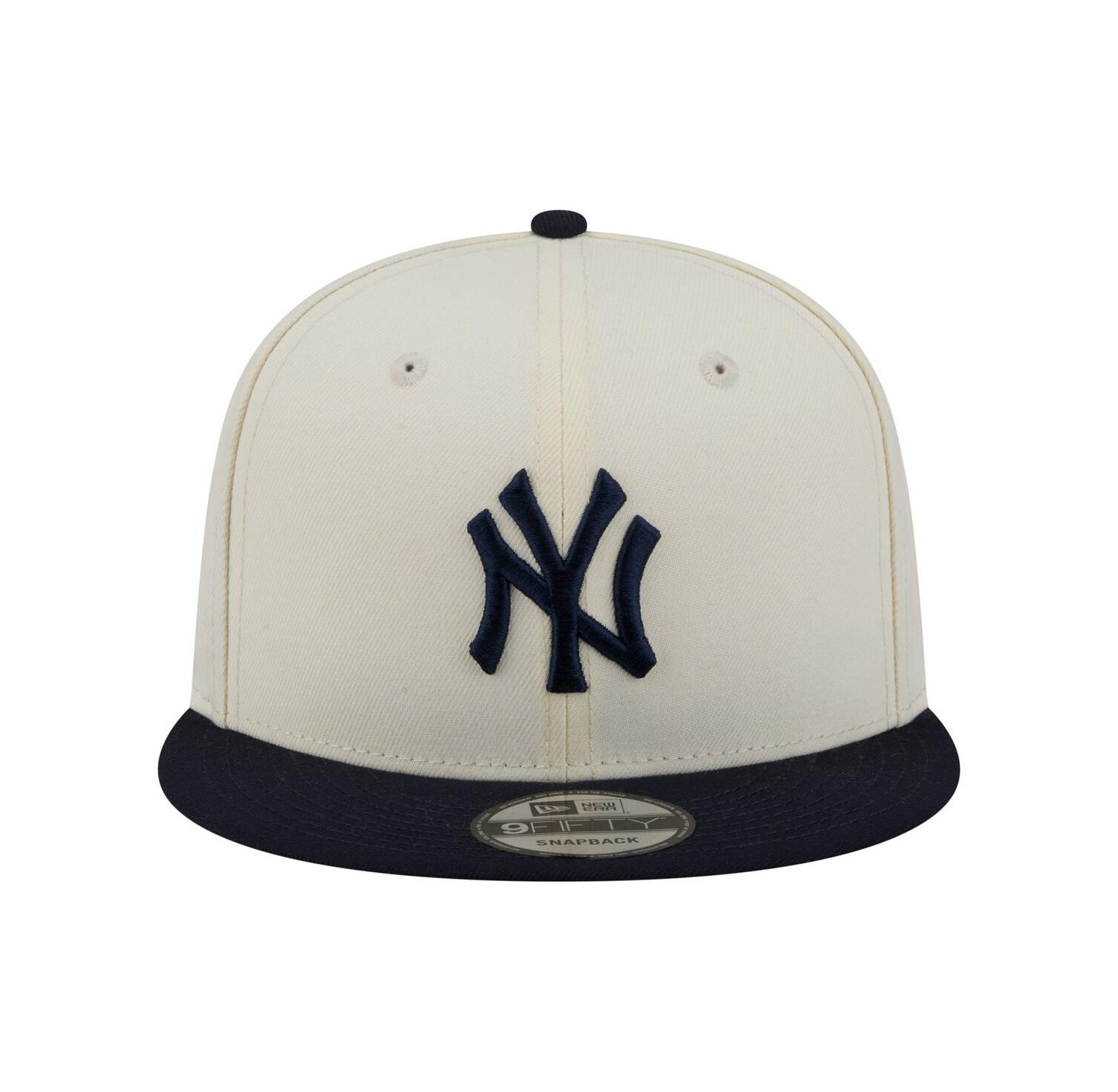 Men's Cream/Navy New York Yankees Localized 9FIFTY Snapback Hat