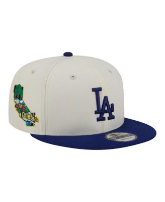 Men's Cream/Royal Los Angeles Dodgers Localized 9FIFTY Snapback Hat