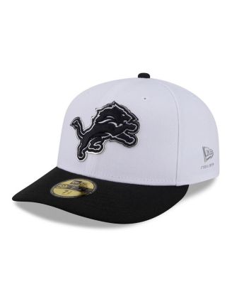 Men's White/Black Detroit Lions 2026 NFL Draft Pre-Curved 59FIFTY Fitted Hat