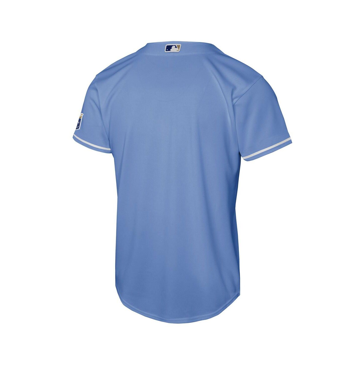 Детский топ Nike Light Blue Kansas City Royals Alternate Stadium Jersey — фото 3
